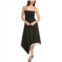 Helmut Lang angled hem wool midi dress