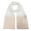 Jocelyn women ombre metallic knit scarf in ivory gold