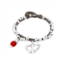 UNOde50 triple-wrap leather charm bracelet