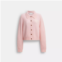 Coach Outlet coach embroidered cropped cardigan