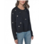 KARL LAGERFELD floral-rhinestone cardigan in black