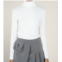 MOLLY BRACKEN under turtleneck jumper in white