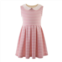 Rachel Riley girls breton stripe jersey dress in pink