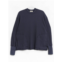 Nicholas Daley mens waffle crewneck top in navy