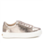 Xti womens leather trainers sneakers in gold