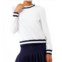 SMITH & QUINN peggy sweatshirt in white/ navy stripe