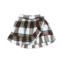 RuffleButts girls good tidings wrap skirt in plaid