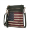 MKF genesis printed flag vegan leather womens crossbody bag