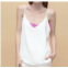 Vilagallo elettra crep crudo shirt in white/pink
