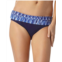 Anne Cole womens tide foldover mid-rise brief swim bottom in indigo