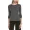 Sofiacashmere crewneck wool & cashmere-blend sweater