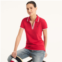 Nautica womens sustainably crafted ocean split-neck polo