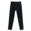 INCOTEX black straight-leg minimalist cotton trousers
