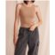 People of Leisure sage rib tank top in camel