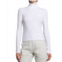 Velvet by Graham & Spencer helms turtleneck top in white