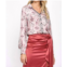 Fate buttoned down blouse in pink/grey