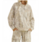 VERVET BY FLYING MONKEY french terry hoodie in neutral camo