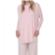 PJ Harlow tara long sleeve hoodie with pocket in blush