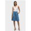 Hudson clean front pleated bermuda short in elm