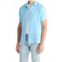 Raffi bryce short sleeve linen shirt in atlantic