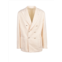 L.B.M. 1911 cream cotton ramie double-breasted jacket