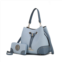 MKF Collection By Mia K. candice color block bucket bag with matching wallet