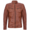 Infinty Leather mens Leather vintage quilted racing zipped biker jacket