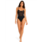 The Athletic Side Of Us lady liberty corset body suit sheer adjustable strap in black