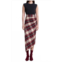 Smythe asymmetrical midi skirt in plaid