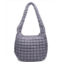 SOL and SELENE womens revive puffer hobo bag in gray