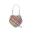 VIVIENNE WESTWOOD heart-shaped handbag with multicolor plaid design