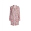 johnny was womens neena floral print notch collar knit chest pocket long sleeve nightshirt…