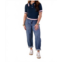 Simply Southern cher polo sweater in navy