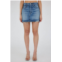 Moussy mini denim skirt in blue