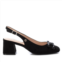 Xti womens leather pumps in black