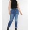 KanCan curvy eternity mid rise slim straight jean in medium wash