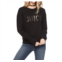 Juicy Couture womens cotton crew neck sweatshirt in black