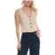 Marella bussola linen-blend vest