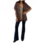 Malibu Road celeste sequin mesh jacket in burgundy