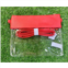 MiMi Wholesale game day clear crossbody bag with vegan leather trim in red
