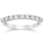Pompeii3 1 carat diamond ring 14k white gold size selectable