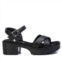 Xti womens combat sandals in black