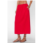 Velvet Heart womens fiona linen blend pull on skirt in red
