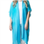 Top It Off kari lightweight kimono wrap shawl in turquoise