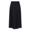 ASPESI neutral flowing a-line cotton-blend midi skirt