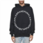 Purple Brand heavyweight fleece po circle wordmark hoodie in black