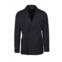 LES HOMMES black double-breasted wool polyester elastane jacket