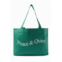 Museum of Peace & Quiet womens wordmark tote in forest