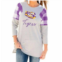 Gameday Couture lsu get in check tunic in grey/purple
