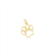 The Lovery mini gold paw charm